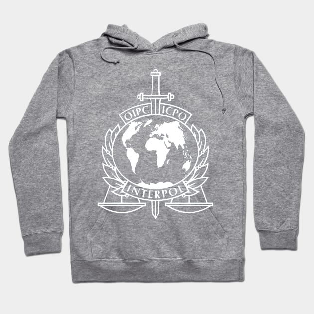 INTERPOL International Criminal Police Organization Hoodie by EphemeraKiosk